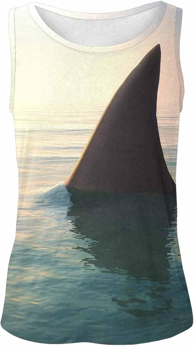 InterestPrint Graphic Design Tank Tops for Women T-Shirt Workout