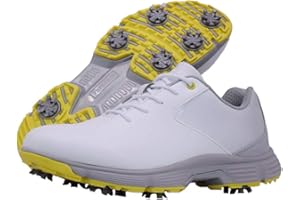 THESTRON Men Golf Shoes Mesh Breathable Breathable Golf Walking Sport Sneakers 7 Spikes Golf Trainers …