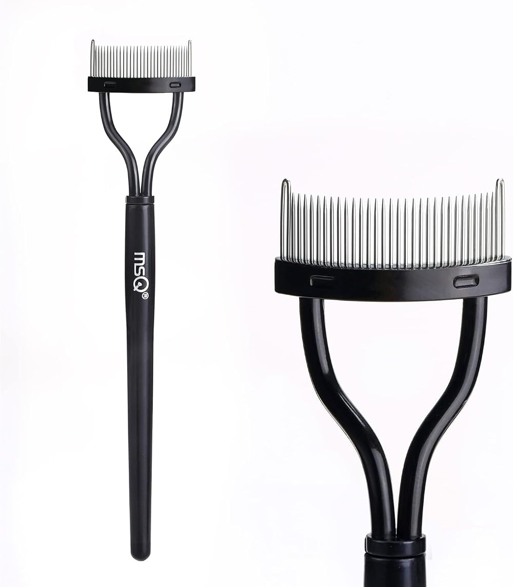 MSQ Eyelash Comb Definer Mascara Applicator with Curved Metal Teeth