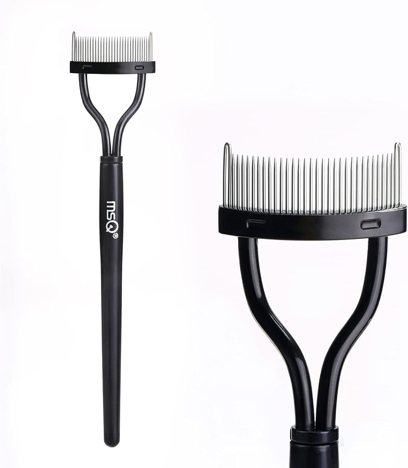 MSQ Eyelash Comb Definer Mascara Applicator with Curved Metal Teeth