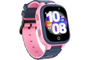 OVV Smart Game Watch for Kids, Kids Smart Watch with 14 Puzzle Games 1.44" HD Touch Screen Music Player Camera Video Recorder Alarm Clock Pedometer Educational Toys Boys Girls (Pink)