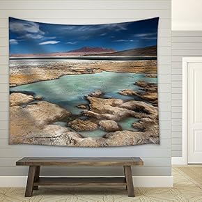 Salar De Tara, Desert Atacama, Chile - Fabric Wall Tapestry Home Decor - 51x60 inches