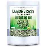 Dried Premium Lemongrass Leaves, Lemon Grass Loose Leaves Tea, Citronella for Thai Food and Herbal Tea, Cut &amp; Sifted, Bulk Spices (4.0 oz)