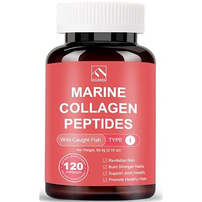 Pure Marine Collagen Peptides Pills Type I from Wild Caught Deep Sea Fish Skin Not Scales, Hydrolyzed Collagen Hydrolysate Protein Supplements for