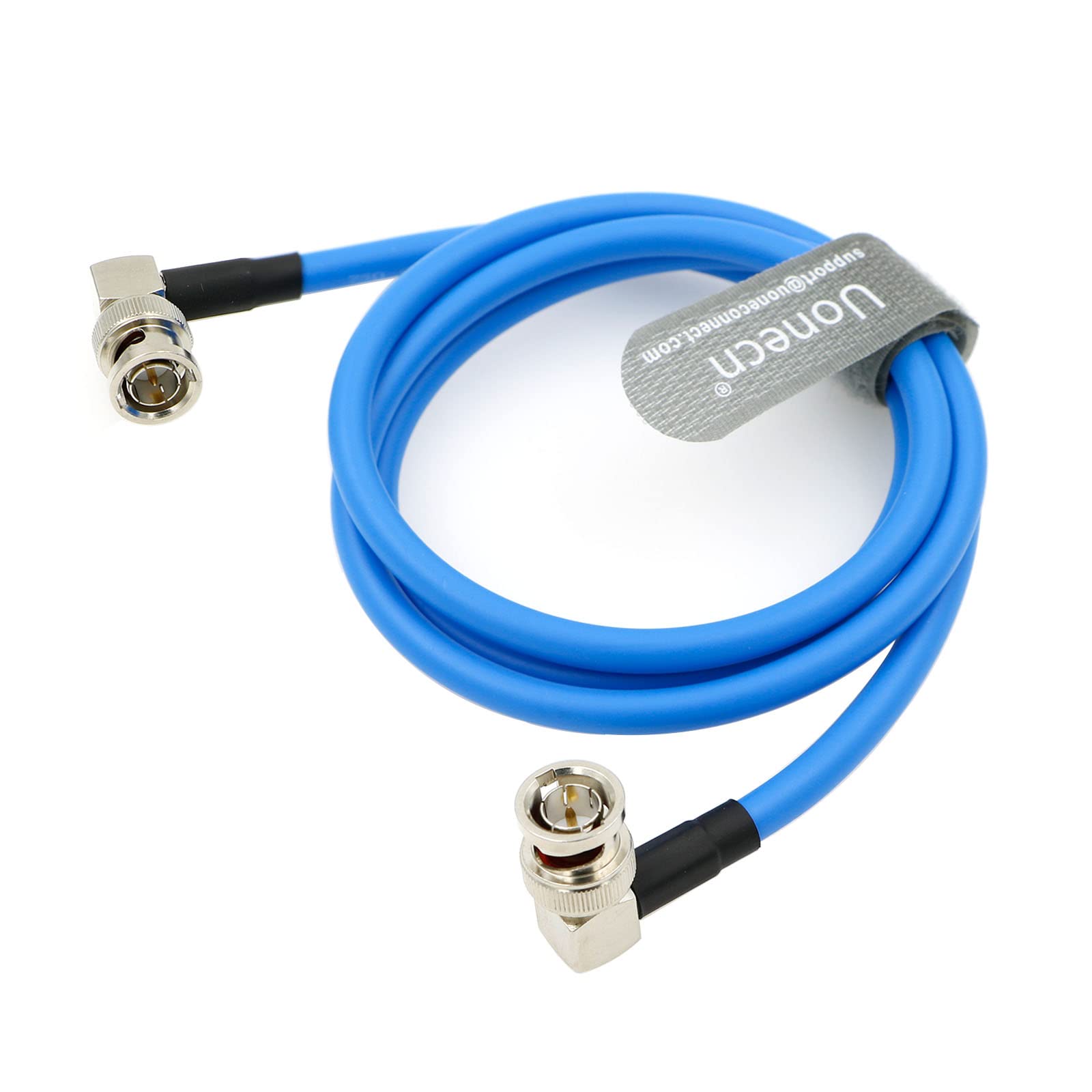 Uonecn L-Shaped Original Cable 12G SDI BNC Coaxial Cable Male to Male Cable for 4K Video Camera 1M