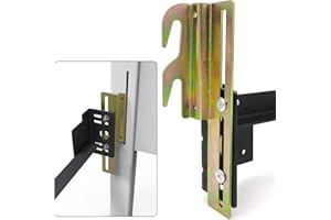 POROHOM 4Pcs #711 Bolt-On to Hook-On Bed Frame Conversion Brackets with Hardware Hook Plate,Headboard Hook Set, Hook on Bed Rails, Bed Frame Brackets