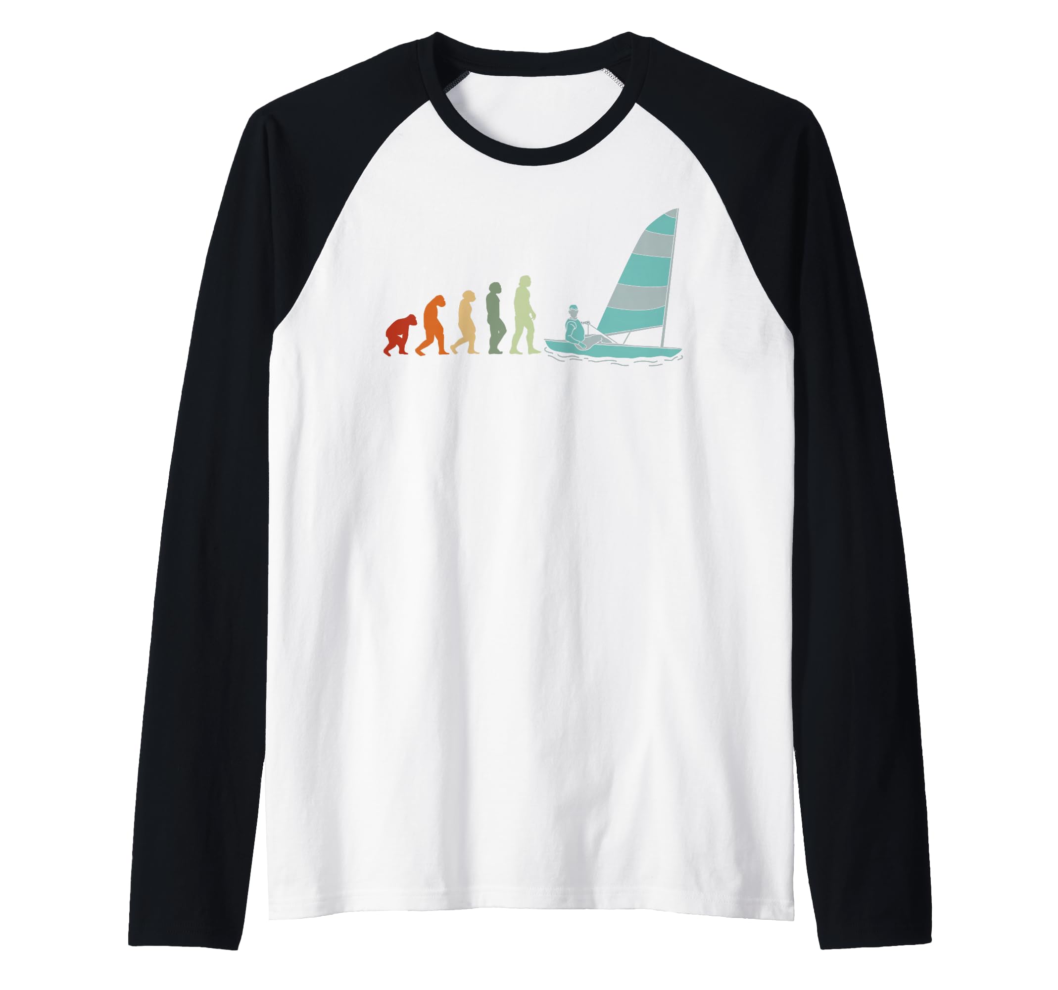 Yachting sailinger Sailors sailing boats sailing Yachting Raglan Baseball Tee