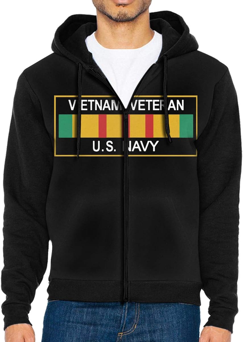 mens navy zip up hoodie