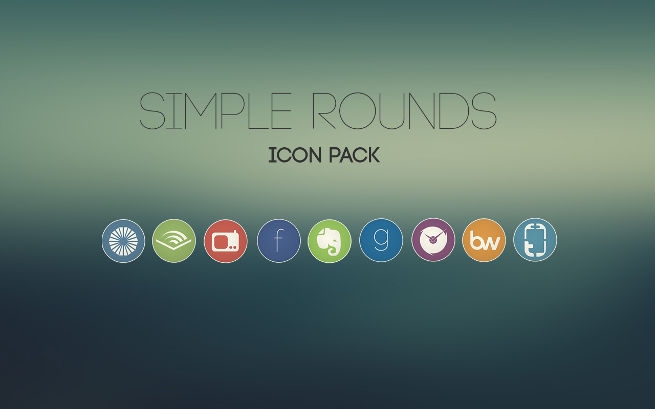 Simple Rounds (Flat Icon Pack)