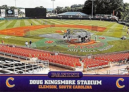 Doug Kingsmore Stadium Baseball Card Clemson Tigers 2016