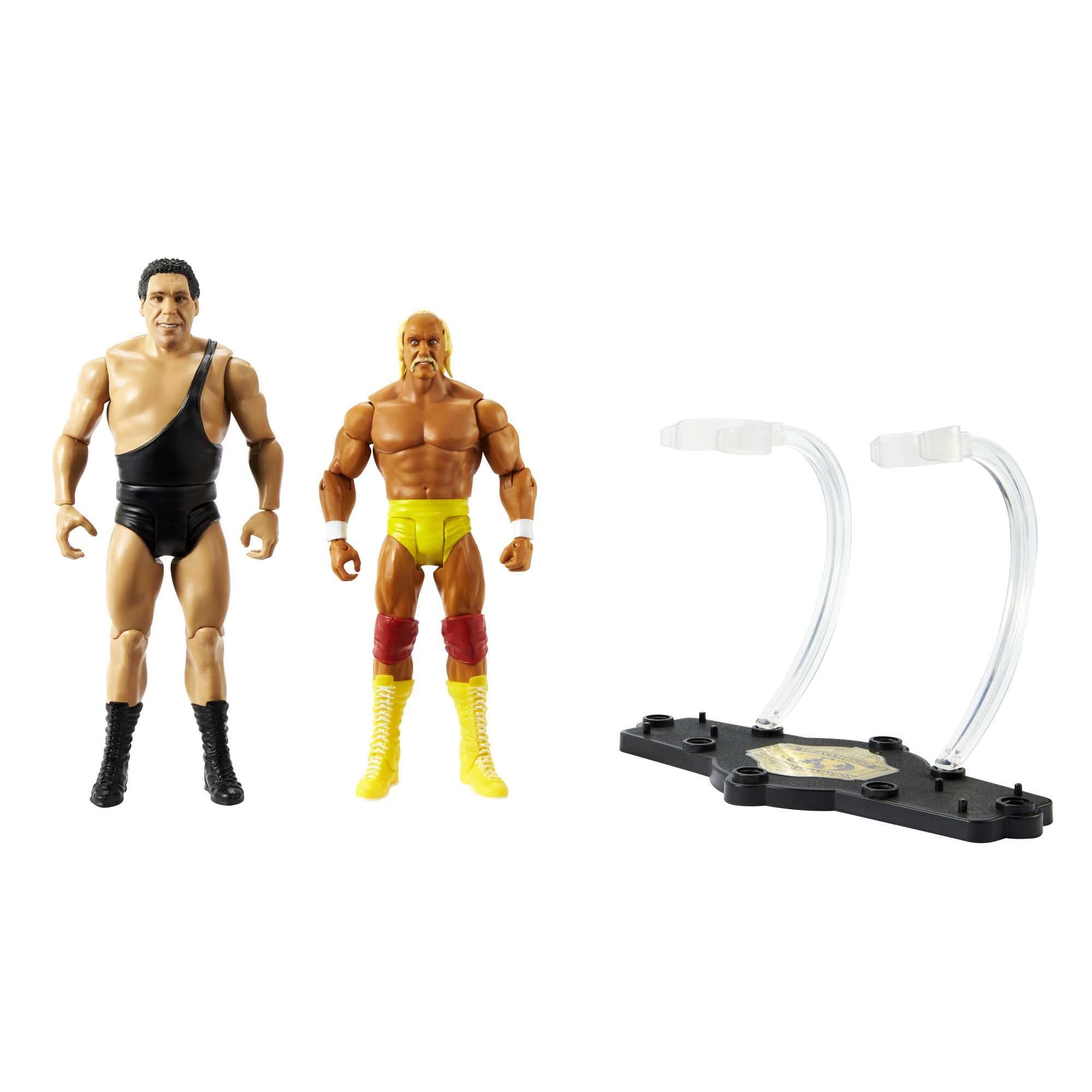 ​WWE Hulk Hogan vs Andre the Giant Championship Showdown 2-Pack 6-inch Action Figures Friday Night Smackdown Battle Pack for Ages 6 Years Old & Up​