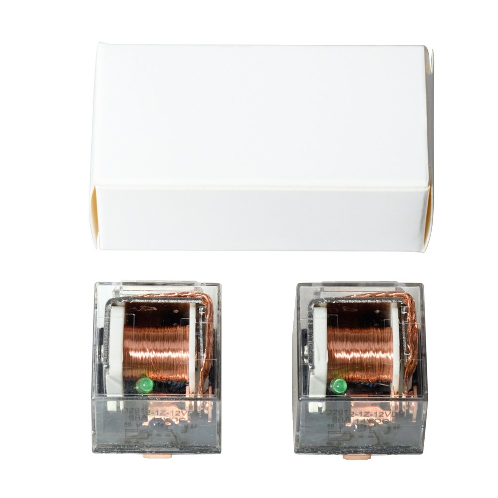 Ehdis DC 12V 60A 1NO SPDT 5 Pin Relay Car Heavy Duty Split Charge Waterproof Transparent Case, Pack of 5