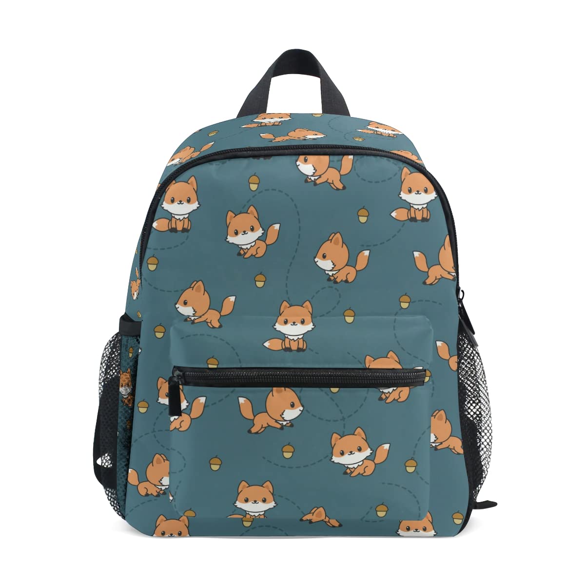 ALAZA Boys Girls Children's Backpack with Chest Strap, Kids Little Backpacks Toddler Rucksack Cute Baby Fox Pine Cone Small Schoolbag Bookbag