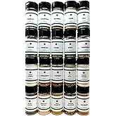 Basic Pantry Seasoning, Herb, Spice and Seasoned Salt Set | 20 Count | Premium All Natural | Everything Your Spice Rack Needs