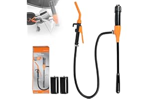 KURSTINCE Portable Power Battery Pump, Battery Operated Electric Siphon Pump Water Transfer Pump, Easy to Use Manual Portable Fuel Pump and on-Spill Design Transfer Pump for Fuel, Diesel, Gas, Water Transfer