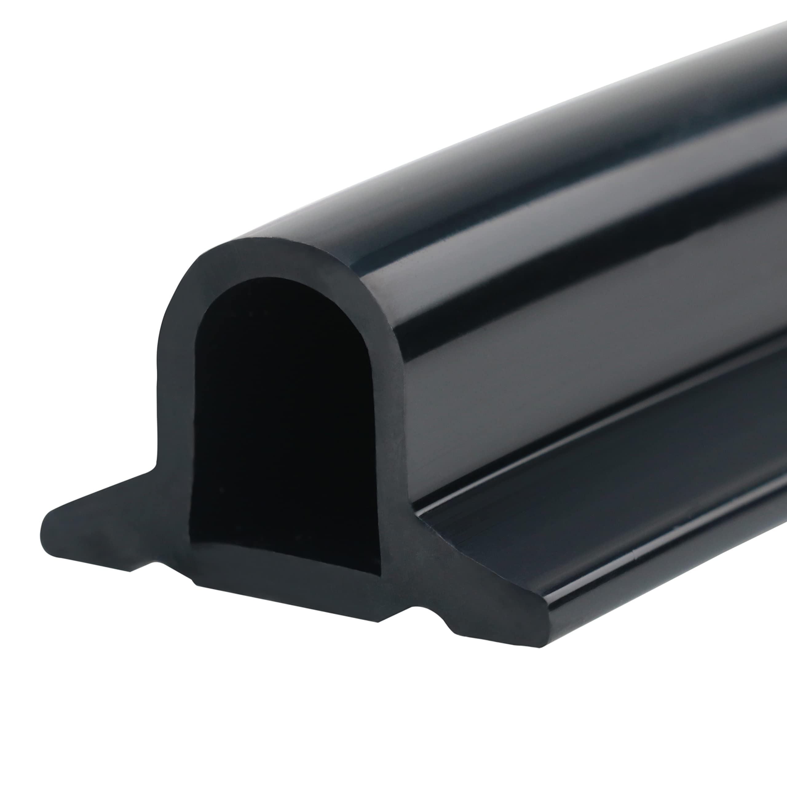 Photo 1 of Duzzy 67 Inch Collapsible Shower Threshold Water Dam, Silicone Shower Water Stopper Barrier, Ideal for Wheelchair Accessible, Suitable for Accessibility ADA Handicap Showers Bathroom(5.6 Ft, Black)