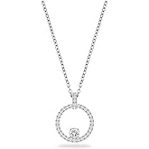 Swarovski Constella Crystal Circle Pendant Necklace Jewelry Collection