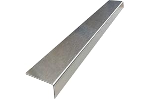 EPIC QT Brushed 304 Stainless Steel Universal Gap Filler Finishing Angle Trim Kit Elements (Outer Finish, 1" x 1.75" x 48")