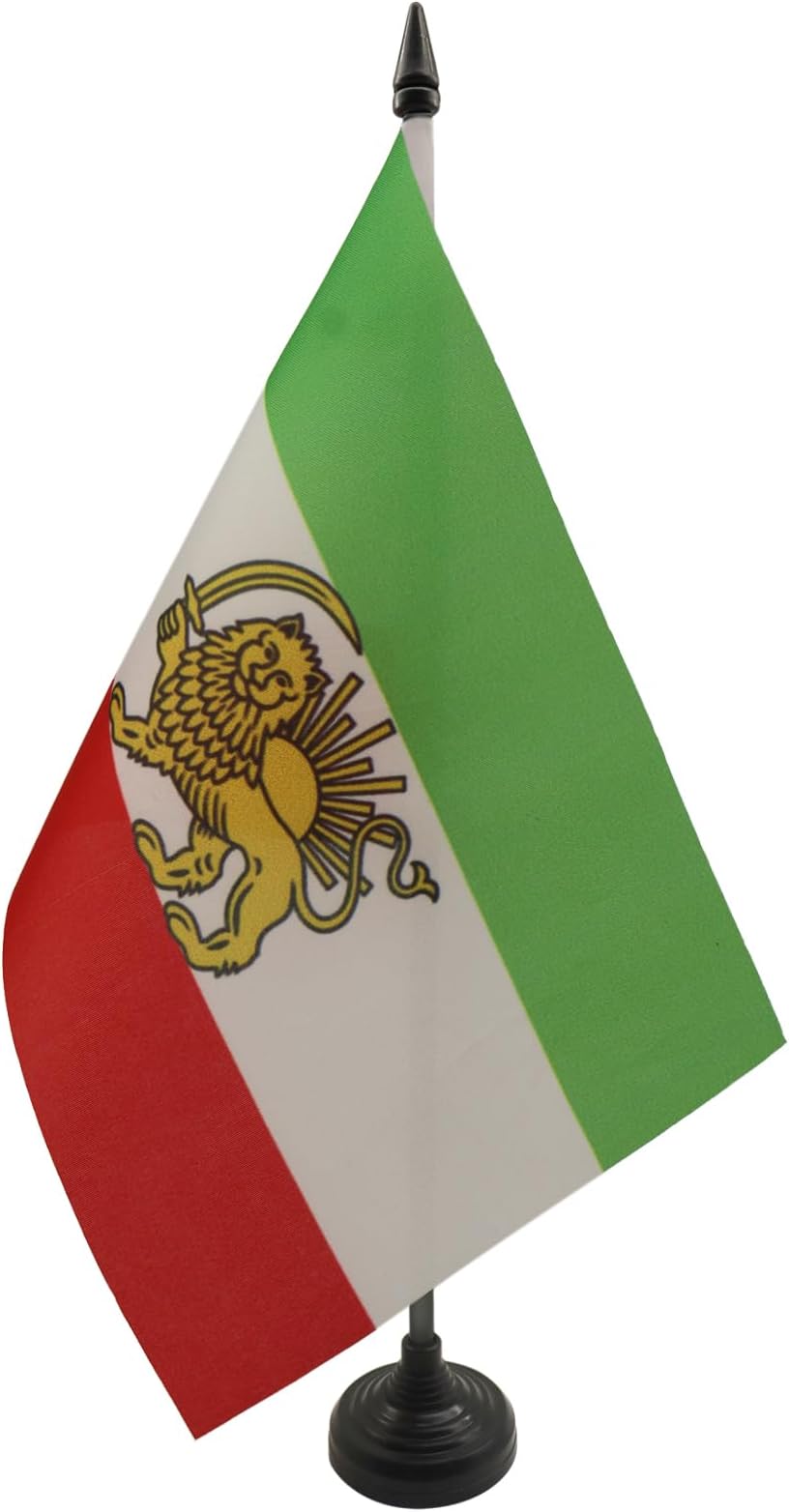 AZ FLAG Iran Old Persia Table Flag 5x8 Polyester with Pole & Base