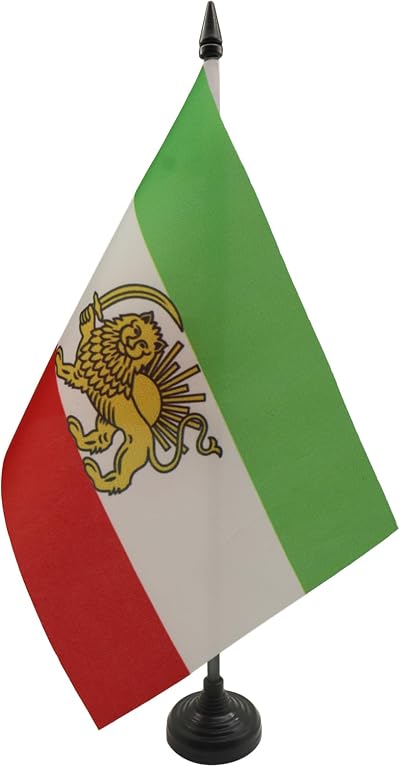 AZ FLAG Iran Old Persia Table Flag 5x8 Polyester with Pole & Base