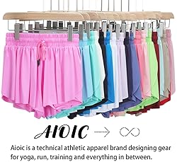 AIOIC Girls Butterfly Shorts Kids Flowy Shorts