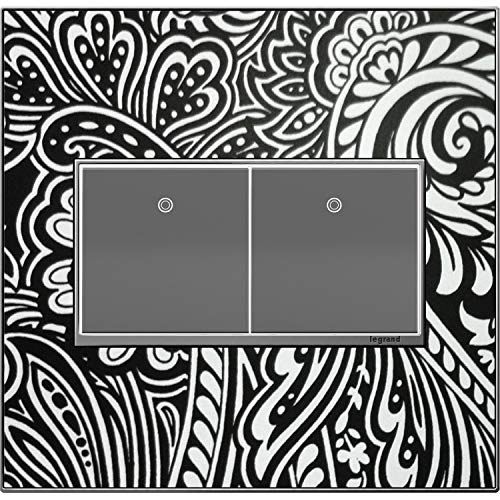 adorne Mirror White on White 2Gang Metal Wall Plate Pricepulse