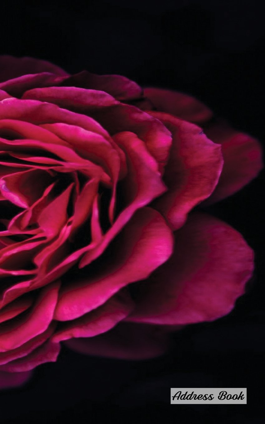 Address Book: 5" x 8", Blank Address Book, Contacts, Addresses, Durable Cover, 100 pages, Flower Design (1)