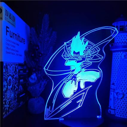 Lámpara 3D Boku No Hero Academia Shota Aizawa LED Anime Lamp S Color