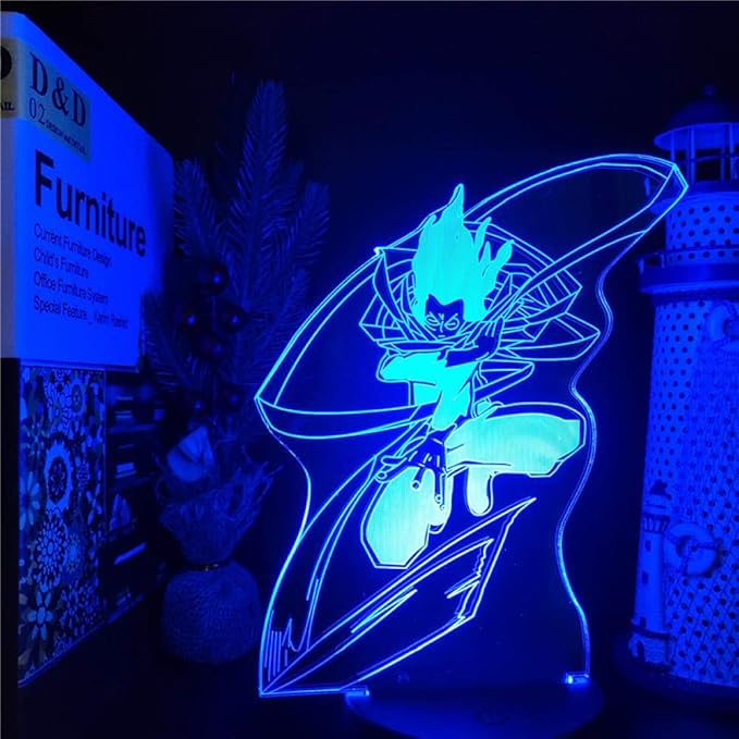 Lámpara 3D Boku No Hero Academia Shota Aizawa LED Anime Lamp S Color