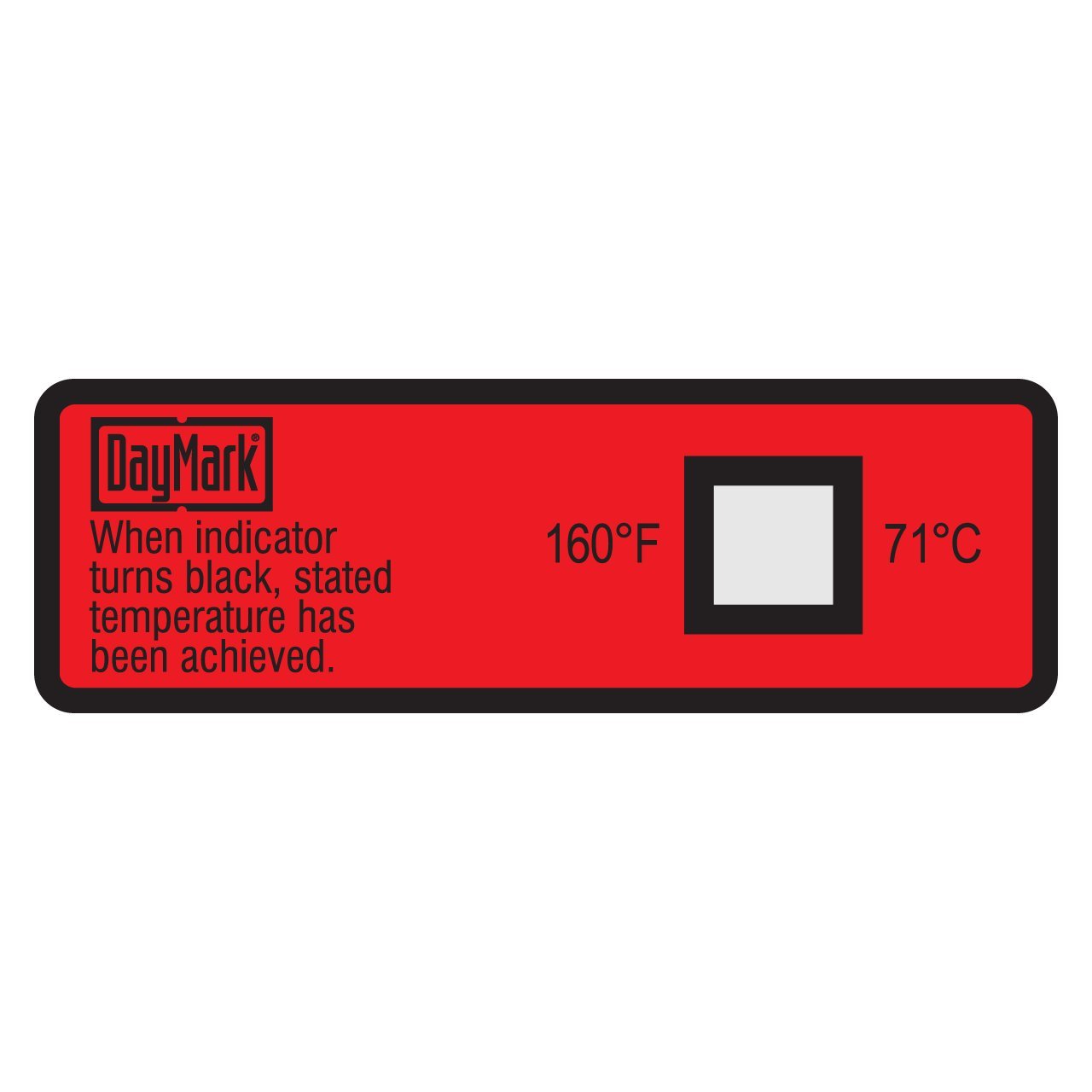 DayMark Thermostrip Dishwasher Sanitization Temp Labels 160 Degree F Pack of 24