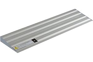 CINNYE 1.6" H x 29.5" W Doorway Ramp, Threshold Ramp for Transition Threshold, Step, Doorways, Lightweight Aluminum Non Slip Threshold Ramp