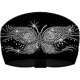 Harley-Davidson That's A Wrap Women's Wingin' It Butterfly Bling Knotty Band Headwrap, Black