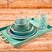 Zak Designs 2316-0321-ISET Confetti Plastic Bowls, Salad Plate Set