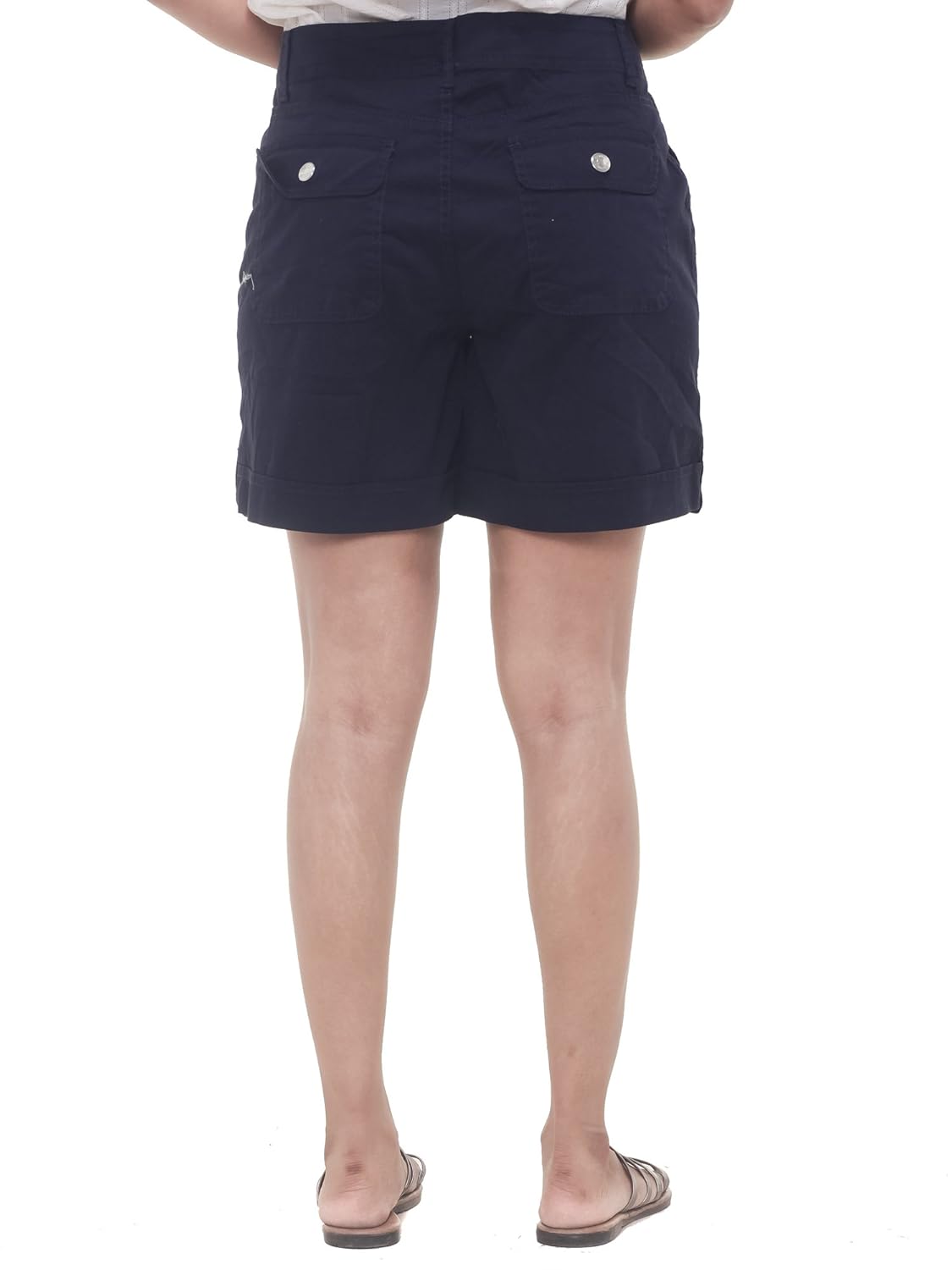 twist womens solid cotton lycra strech shorts with contrast & free shipping