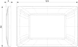 VIMAR 3 Module Faceplate Ash for Plana Civil Series Recessed Wall Mount view 2