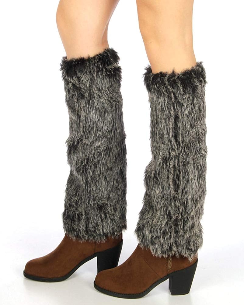 winter's coming furry fuzzy boots