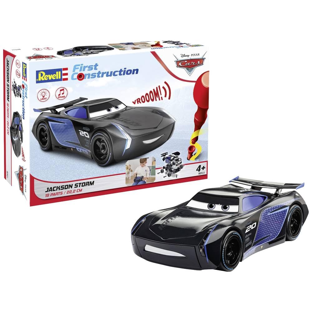 Revell 00921 First Jackson Storm Disney Cars (Light & Sound) 1:20 Scale