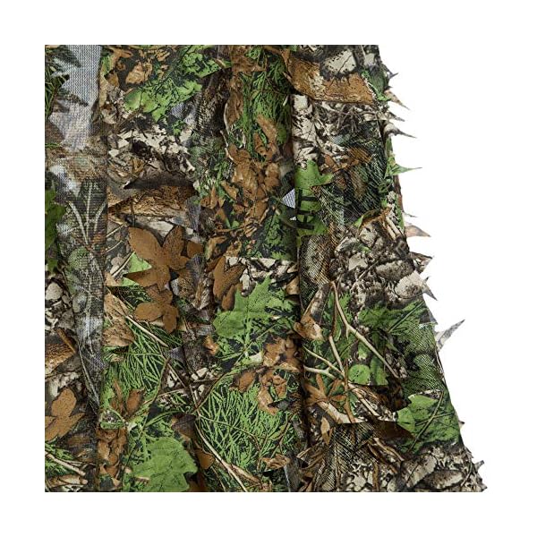 YuanDian Ghillie Suit Poncho Outdoor 3D Blätter Jagd Camouflage Camo Camping Vogelbeobachtung Cape Umhang für Militär CS Dschungeljagd Paintball Airsoft Wildlife-Fotografie Halloween Ahornblatt – Bild 3