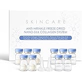Noviqo Skin Care, Noviqo Freeze Dried Collagen for Face, Anti-Wrinkle Nano-Silk Collagen Renewal System, Hydrating Serum for Skin Care & Eye Lift
