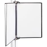 Tarifold Magnetic Wall Mount Reference System, 5 Pockets, Black | 5 Double-Sided PVC Pockets, Holds 10 Letter-Size Sheets, Magnetic Mounting Plate, Snap-on Index Tabs, Easy to Install