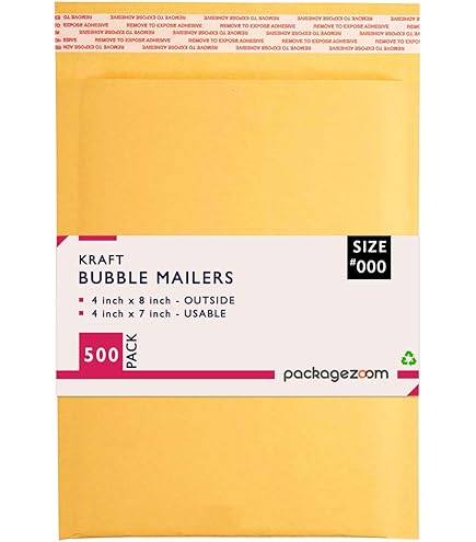 Shipping Supplies Bulk 250 Pack 5x10 Inch Kraft Bubble Mailers - Self Seal Shipping Envelopes With Bubble Protection Moissanite Ring - Foto 4
