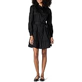Amazon Essentials Women's Regular-Fit Cotton Sateen Tiered Shirt Dress