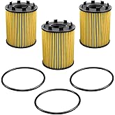 68102241AA Engine Oil Filter Fit for Fiat 500 500L 1.4L 124 Spider 2012-20 | Replace 73500049, 3 Pcs