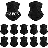 12 PCS neck gaiters for men women Face Mask Cooling Gator Mask Breathable Face Cover Ski Neck Scarf Protection from Dust Sun for Skiing Fishing Hiking Cycling