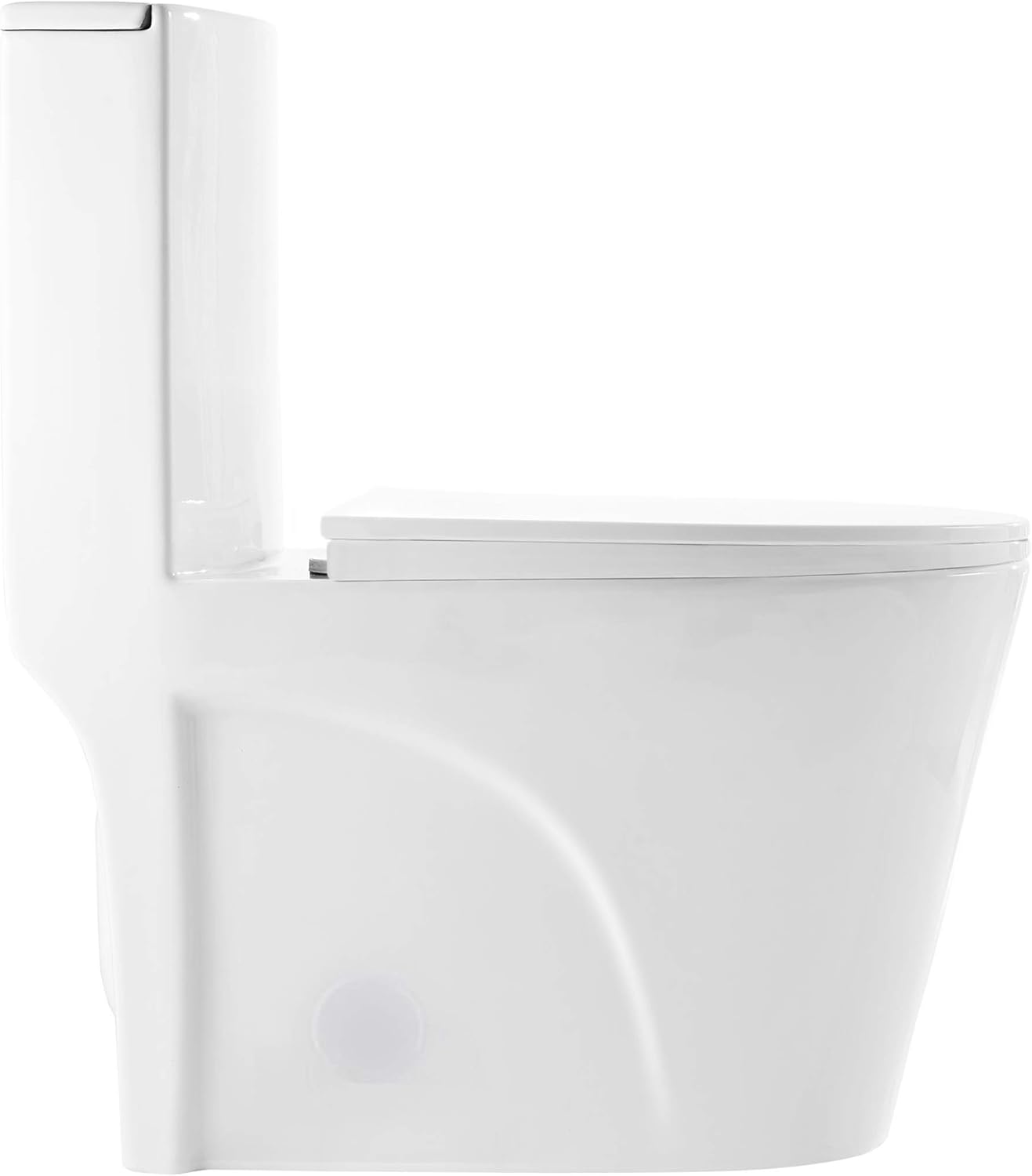 Swiss Madison Well Made Forever SM-1T254 St. Tropez One Piece Toilet, 26.6 x 15 x 31 inches, Glossy White - - 