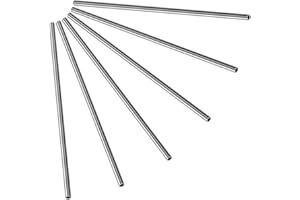 6PCS KWOKWEI 300mm Stainless Steel Round Tubing, 5/32” OD 304 Stainless Steel Seamless Tubing, Capillary Metal Tube 0.5mm Wall Thickness, Stainless Steel Straight Tube