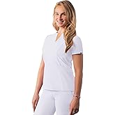 Adar Addition Scrubs for Women - Notched V-Neck Scrub Top