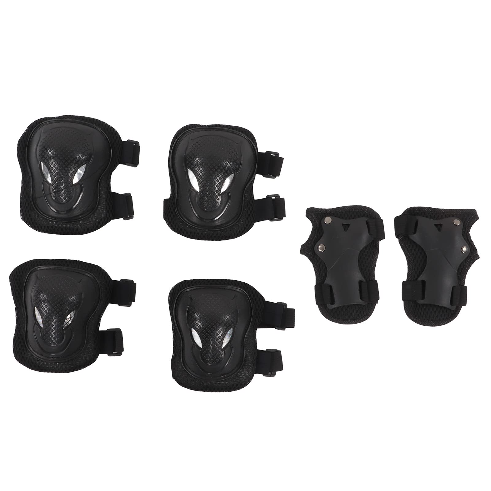 Socobeta Sports Protective Gear Set Roller Skating Protective Gear Ice Skates Protective Gear Thickened Adult Six Piece Set Hand Guard Knee Pad Elbow Pad Skateboard