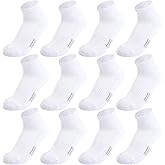 Hakugoo Kids Socks - Breathable Mesh & Cotton Ankle Athletic Socks for Boys & Girls, Youth 6/12 Pairs