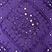 Eyes of India Embroidered Decorative Boho Throw Pillow Cover with Mirrors, Handmade Bohemian Accent Cushion Case for Sofa Couch Bedroom Living Room (Purple, 16